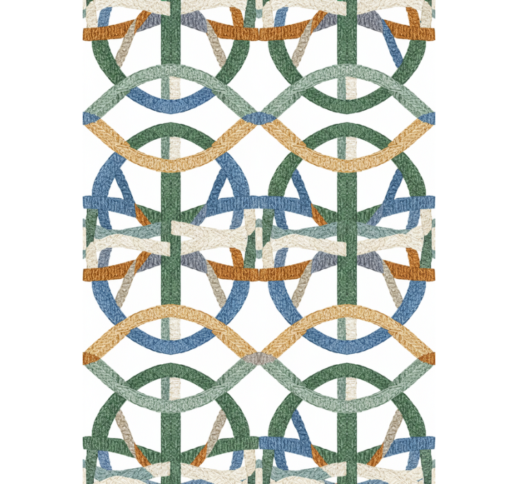 Living room wallpaper embroidered string texture - TenStickers