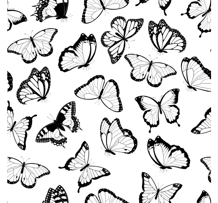 Bedroom wallpaper types of butterflies kallax - TenStickers