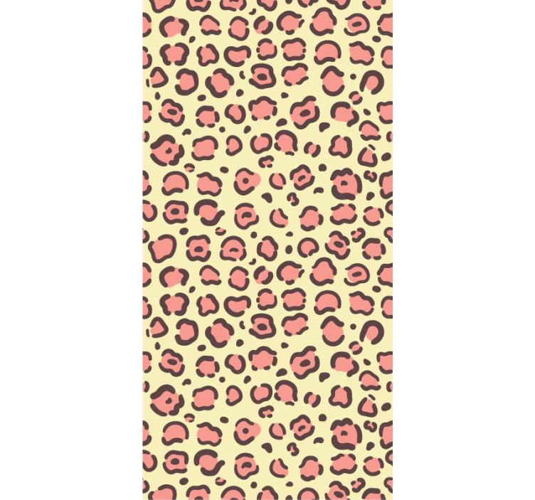 Bedroom wallpaper leopard fur texture - TenStickers