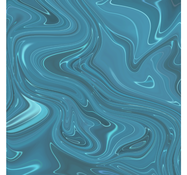 Living room wallpaper in abstract grey and turquoise - TenStickers