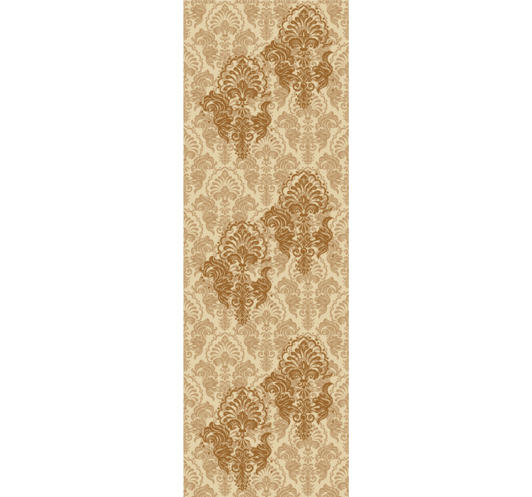 Ornamental wallpaper in a vintage warm hue pattern - TenStickers
