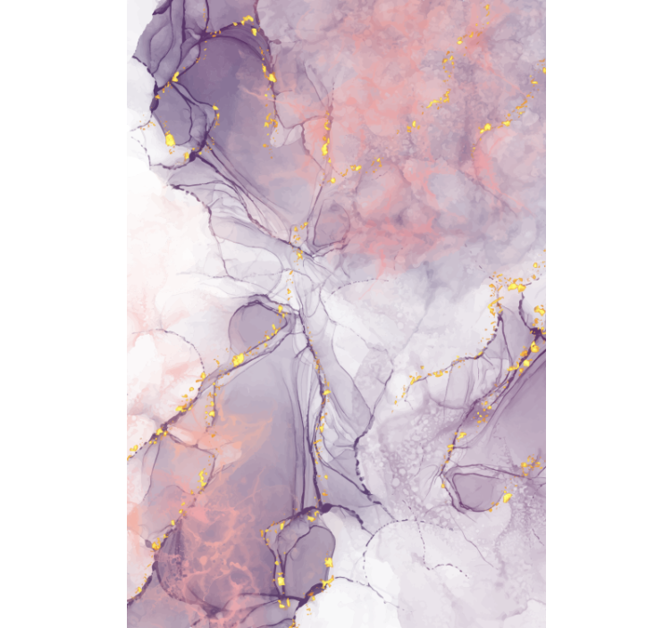 Ornamental wallpaper marbled abstract design - TenStickers