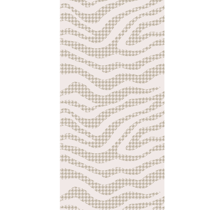 Living room wallpaper abstract wave design - TenStickers