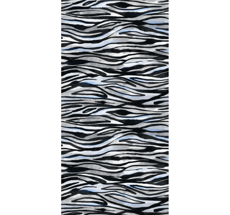 Ornamental wallpaper zebra pattern decor - TenStickers