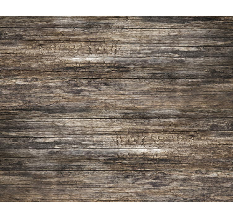 Living room wallpaper dark wood effect - TenStickers