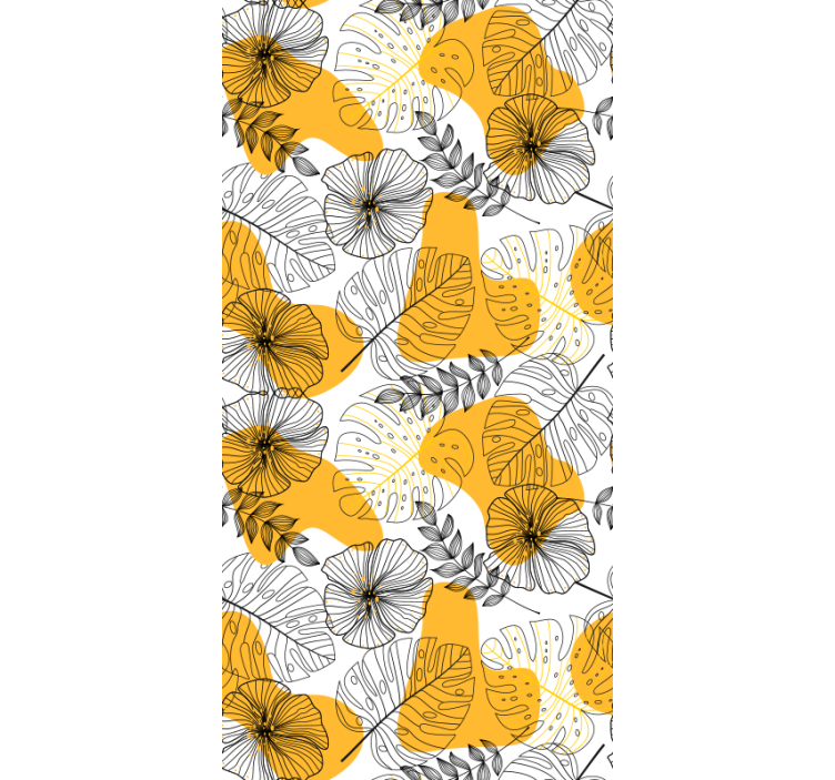 Texture pattern wallpaper floral design kallax - TenStickers