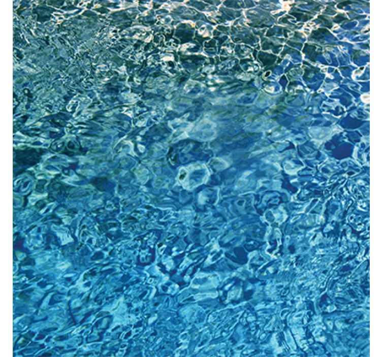 Textured wallpaper blue realistic water - TenStickers
