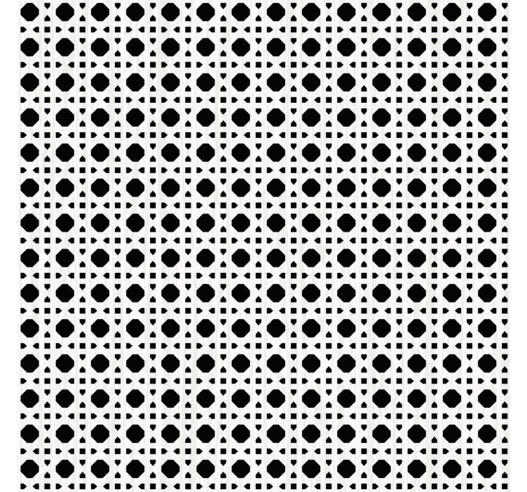 Texture pattern wallpaper black and white caning - TenStickers