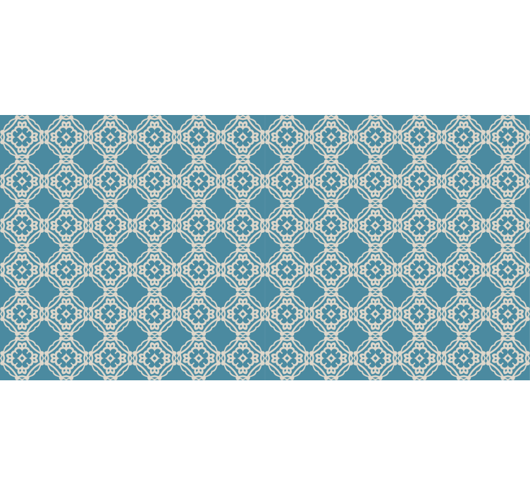 Texture pattern wallpaper antique vintage blue white - TenStickers