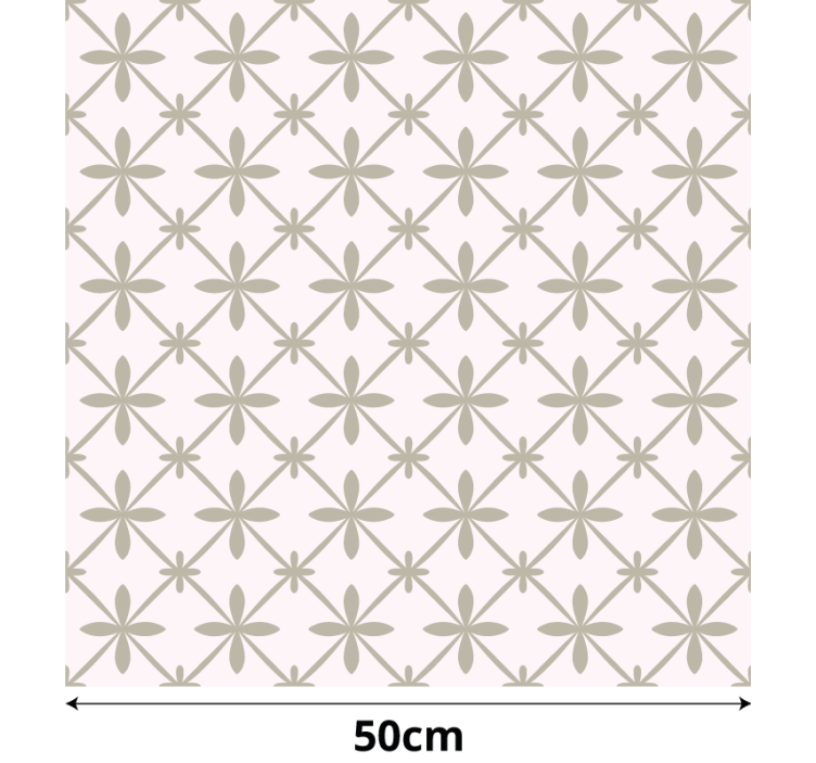 Vintage simple pattern bedroom wallpaper - TenStickers