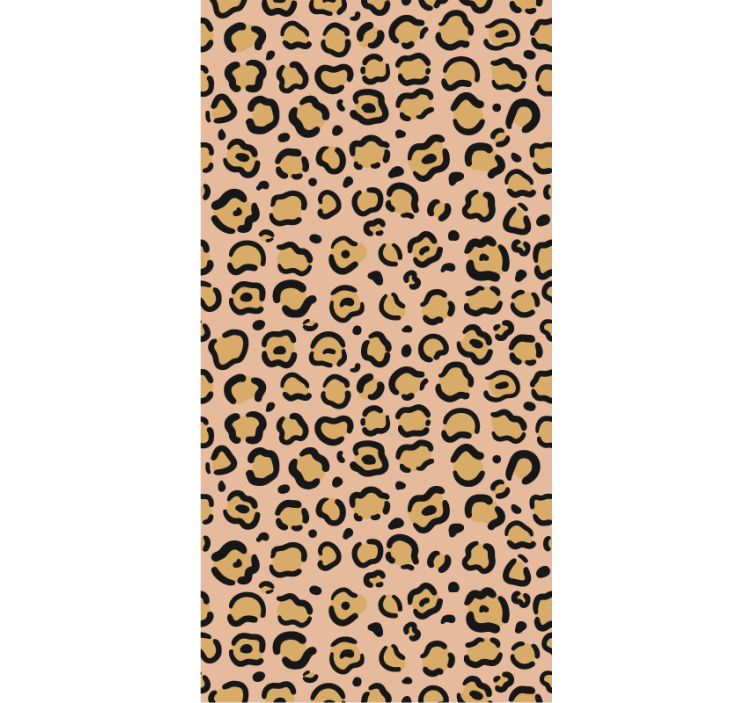 Pastel leopard print bedroom wallpaper - TenStickers