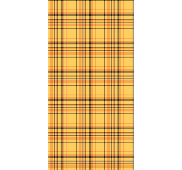 Bedroom wallpaper checked fabric design - TenStickers