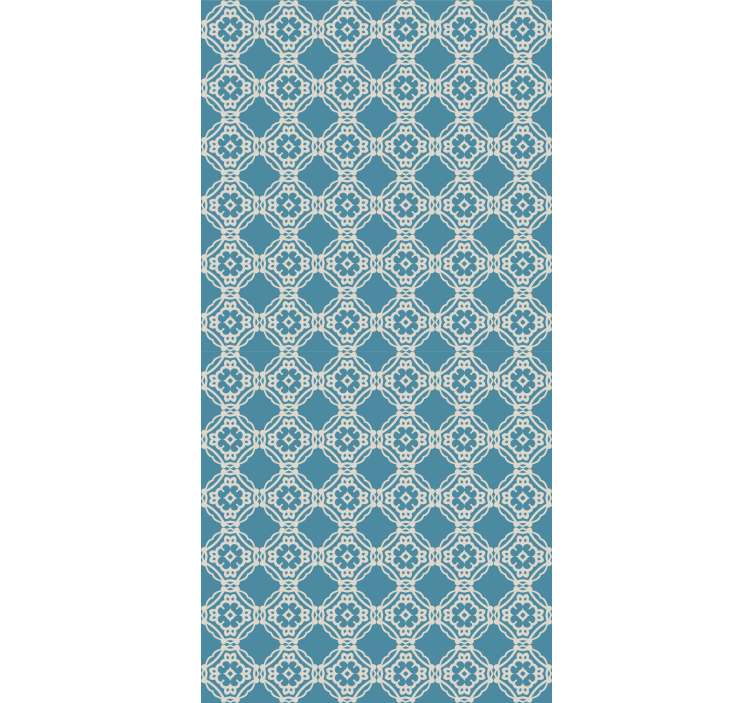 Bedroom wallpaper with intricate geometric design - TenStickers