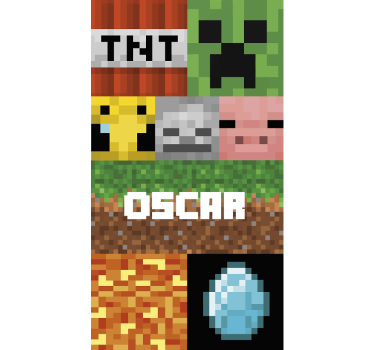 Texture pattern wallpaper in gaming geometric style - TenStickers