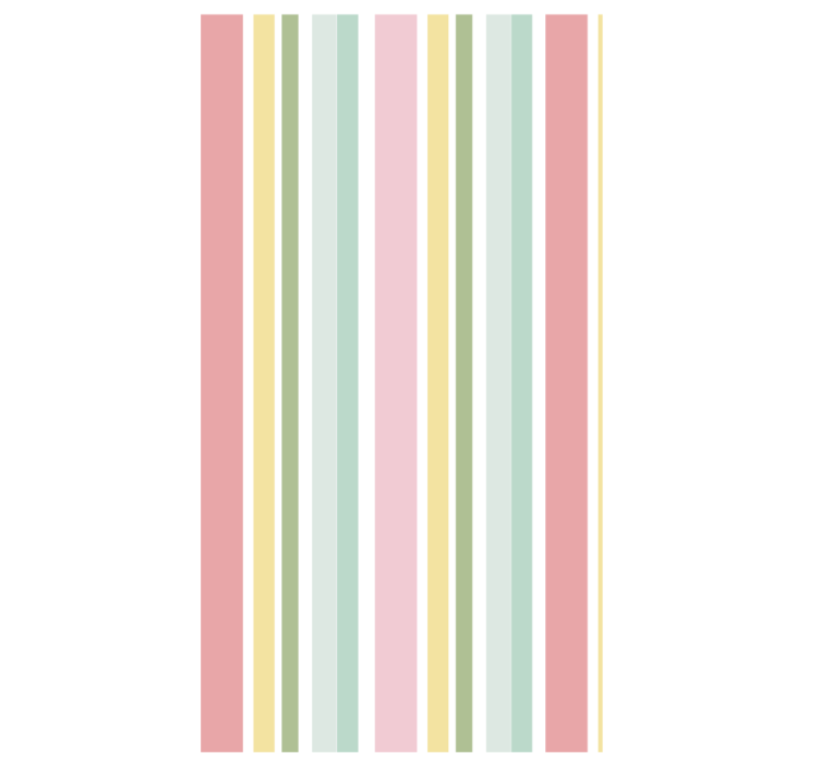Texture pattern wallpaper horizontal pastel stripes - TenStickers