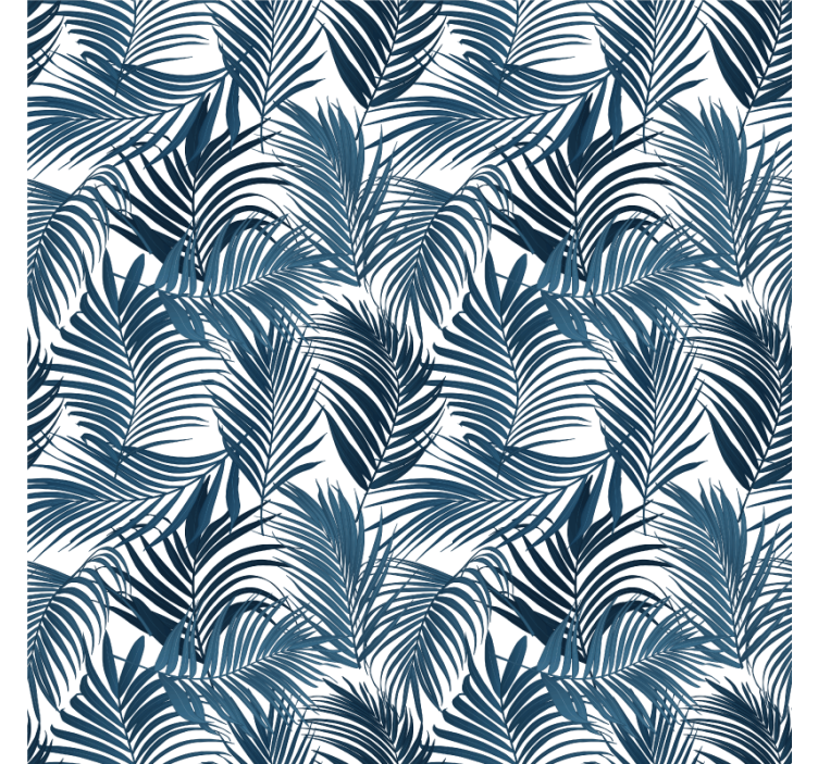 Bedroom wallpaper tropical leaf design - TenStickers