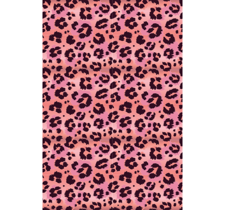 Animal wallpaper pink leopard - TenStickers