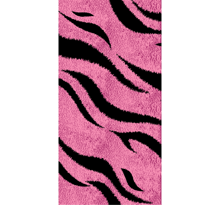 Animal wallpaper pink tiger skin design - TenStickers