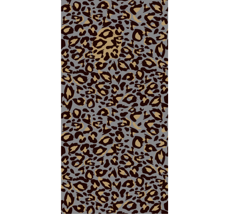 Animal wallpaper gray background with leopard spots - TenStickers