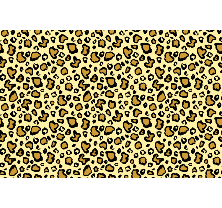 Animal wallpaper yellow leopard print - TenStickers