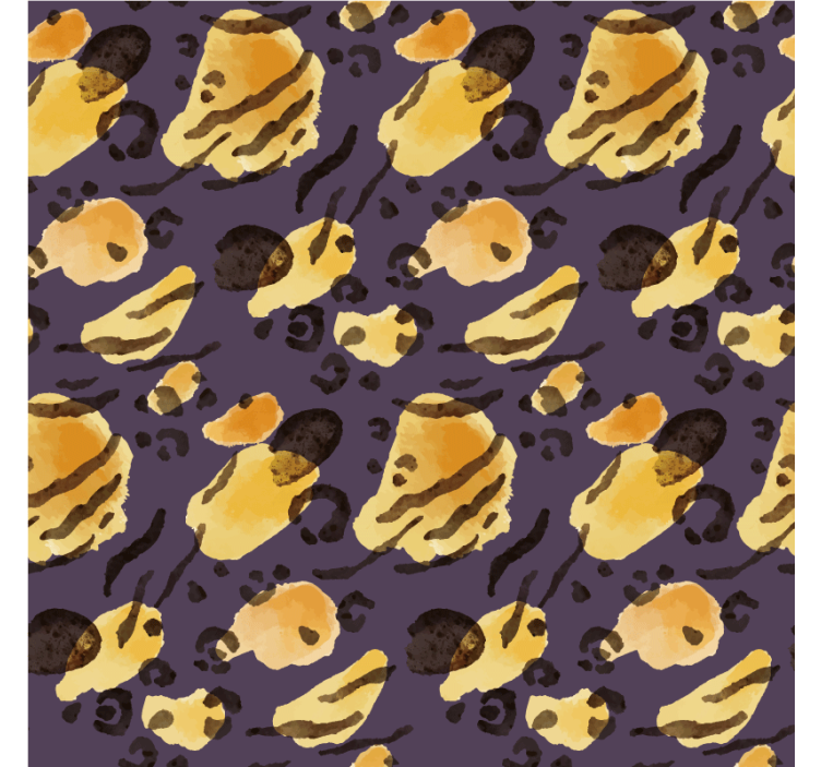 Animal wallpaper aquarella tiger spots design - TenStickers