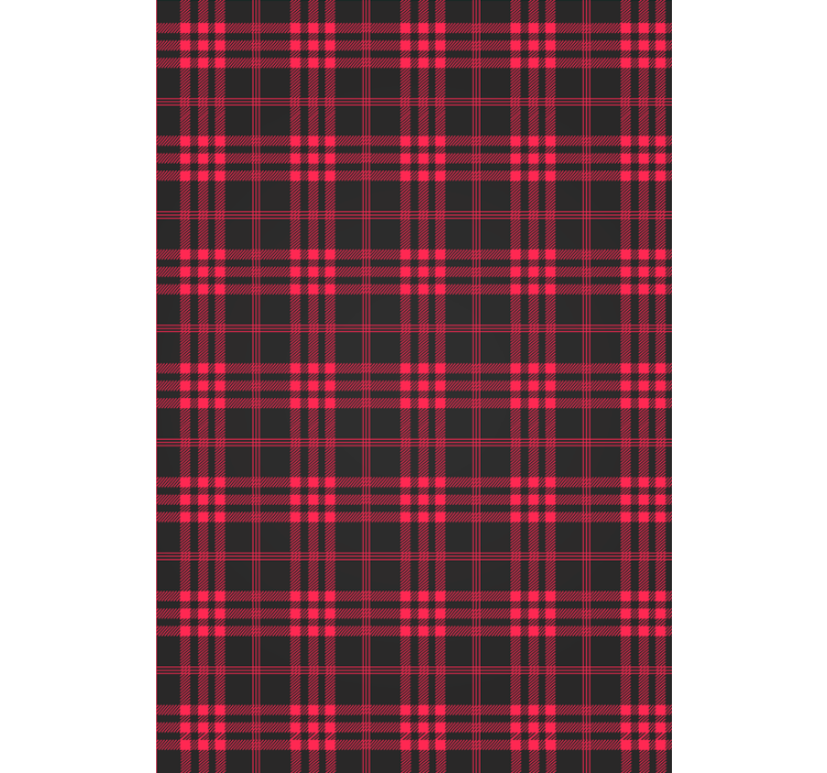 Christmas wallpaper christmas tartan design - TenStickers