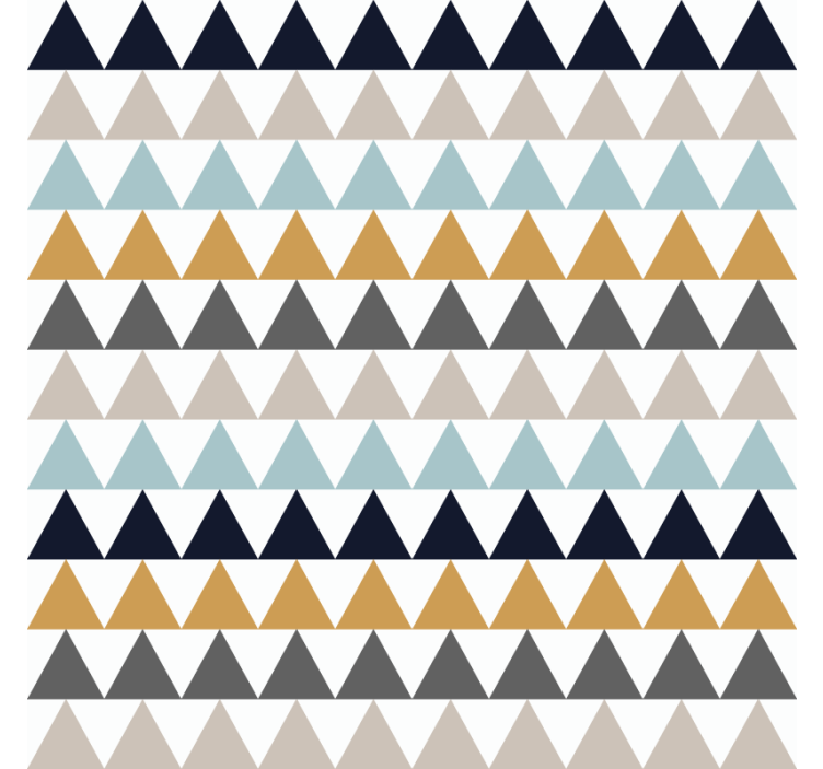 Office wallpaper sober nordic triangles - TenStickers
