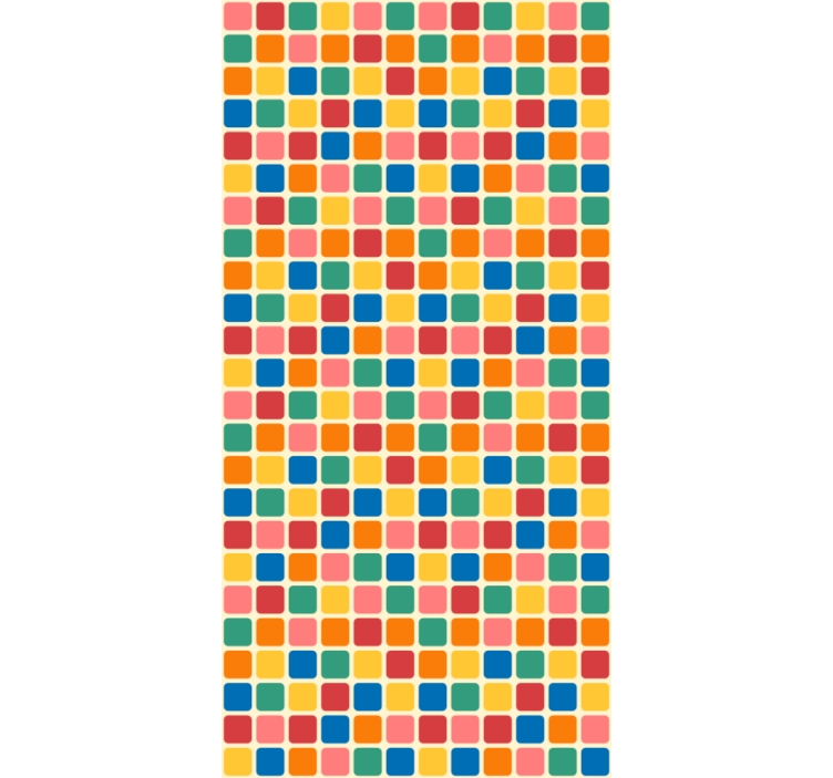 Office wallpaper multicolor squares design - TenStickers