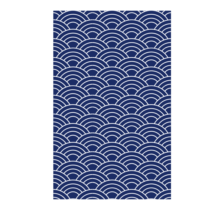 Geometric wallpaper wavy lines design - TenStickers