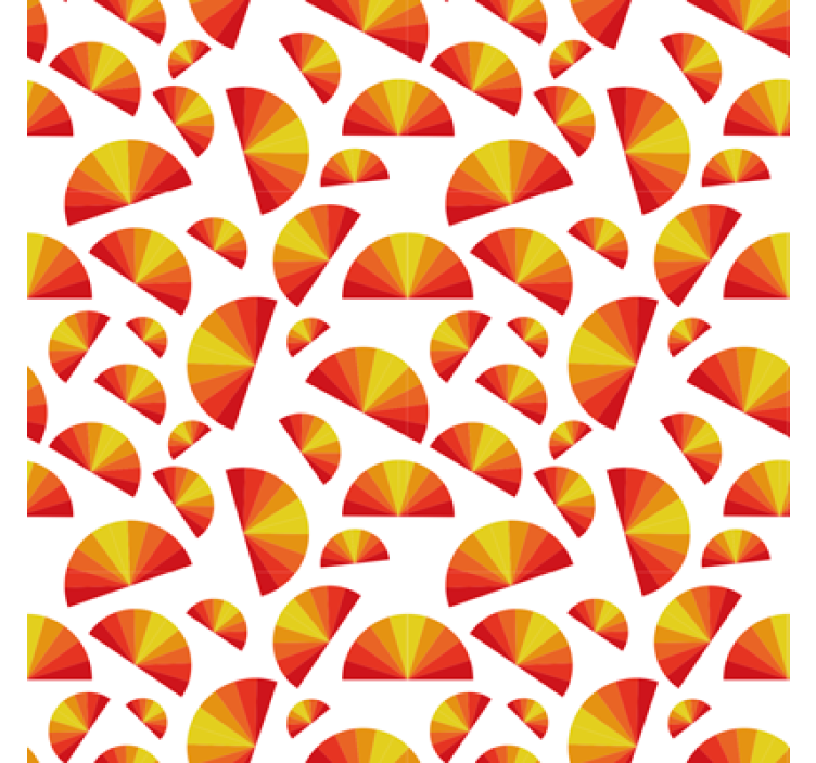Geometric wallpaper circular pattern design - TenStickers