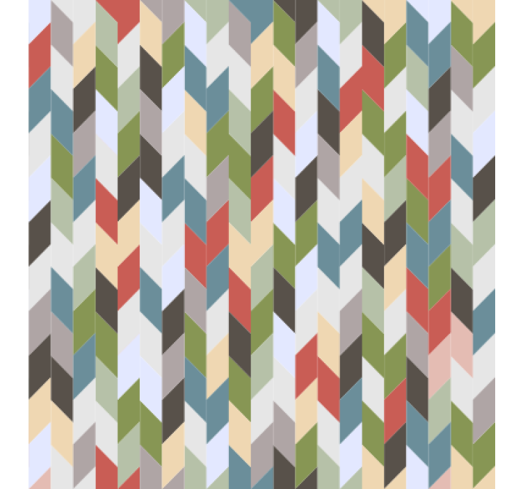 Geometric wallpaper herringbone spectrum - TenStickers