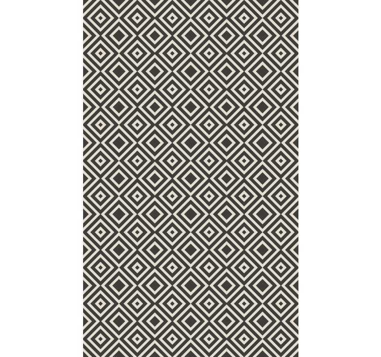 Geometric wallpaper with diamond pattern design - TenStickers