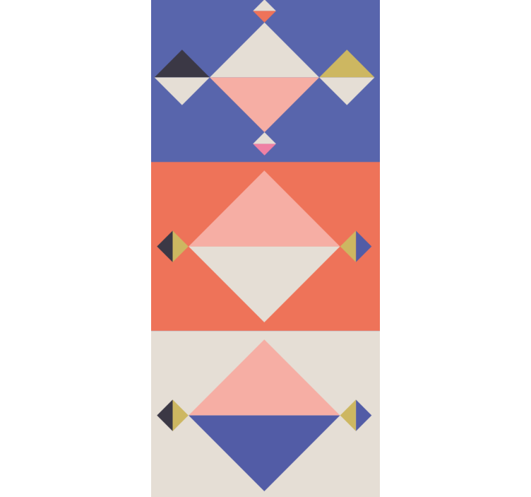 Geometric wallpaper abstract modern shapes - TenStickers