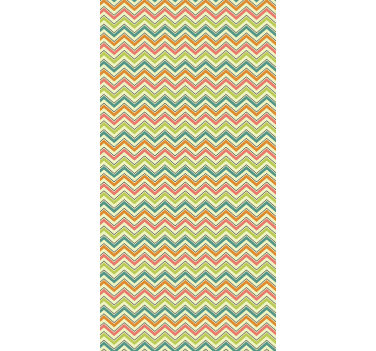 Geometric wallpaper chevron zigzag pattern - TenStickers