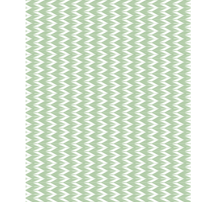 Geometric wallpaper chevron pattern green - TenStickers