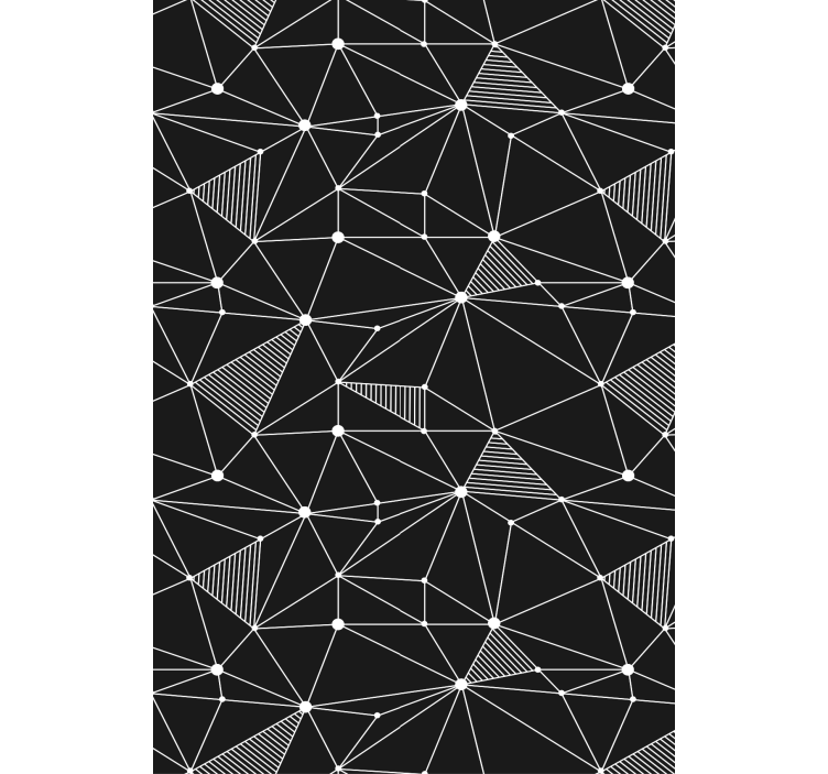 Geometric wallpaper with bold geometric shapes - TenStickers