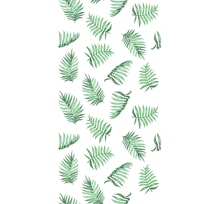 Nature wallpaper green palm leaves design - TenStickers