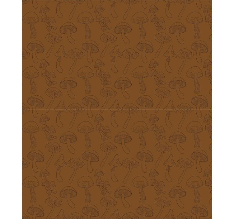 Nature wallpaper mushroom design - TenStickers