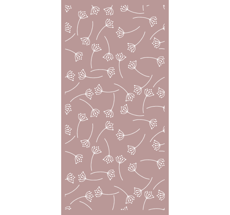 Nature wallpaper soft floral design - TenStickers