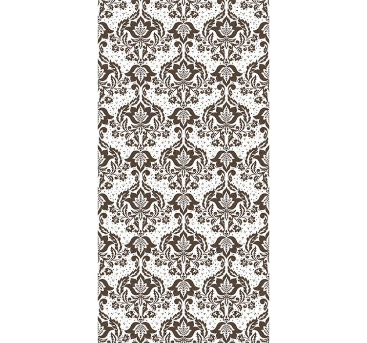 Vintage wallpaper with baroque design - TenStickers