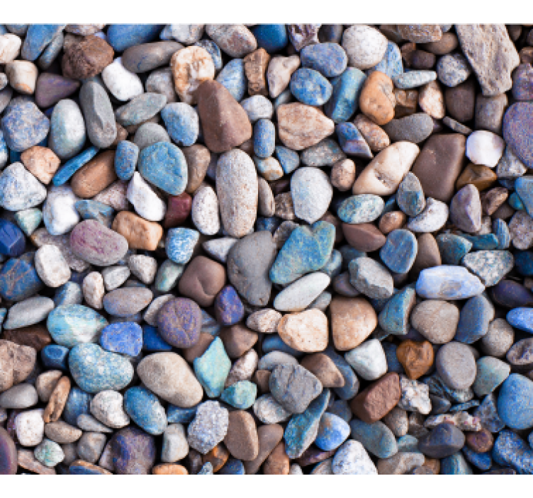 Stone wallpaper in vibrant hues of colorful stones - TenStickers