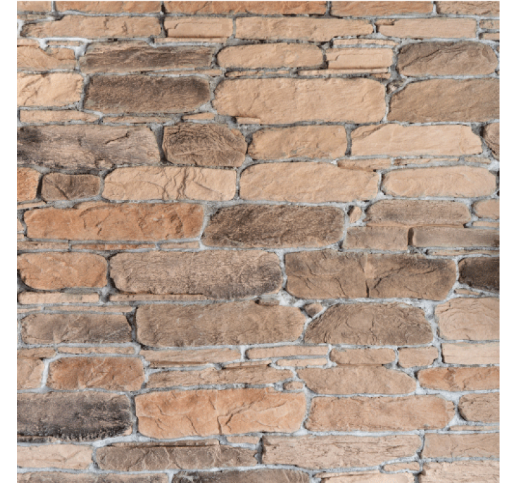 Stone wallpaper with realistic brick pattern - TenStickers