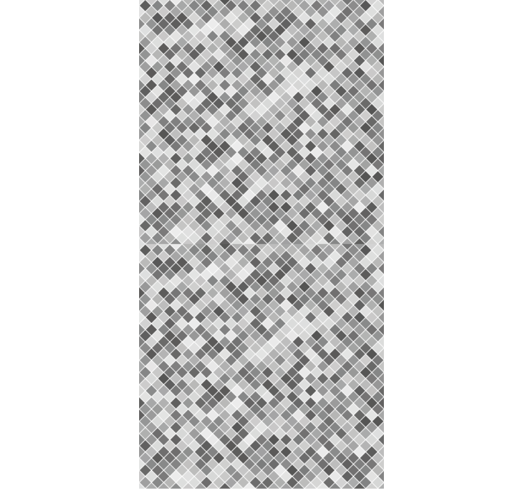 Tile wallpaper in gray tones squared pattern - TenStickers