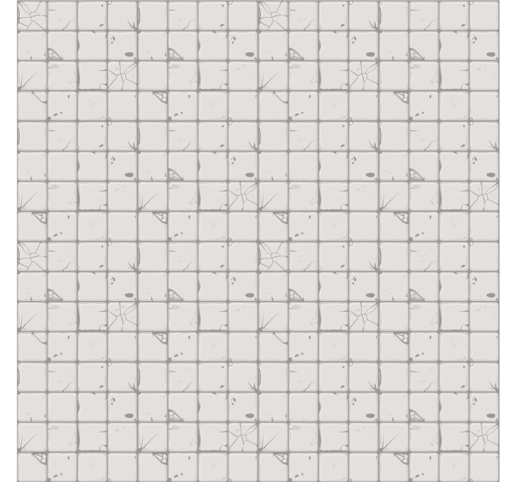 Tile wallpaper light grey aged tiles - TenStickers