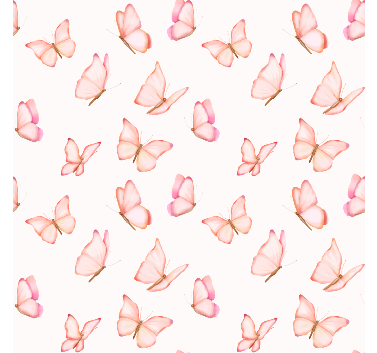 Kids wallpaper pink pattern - TenStickers