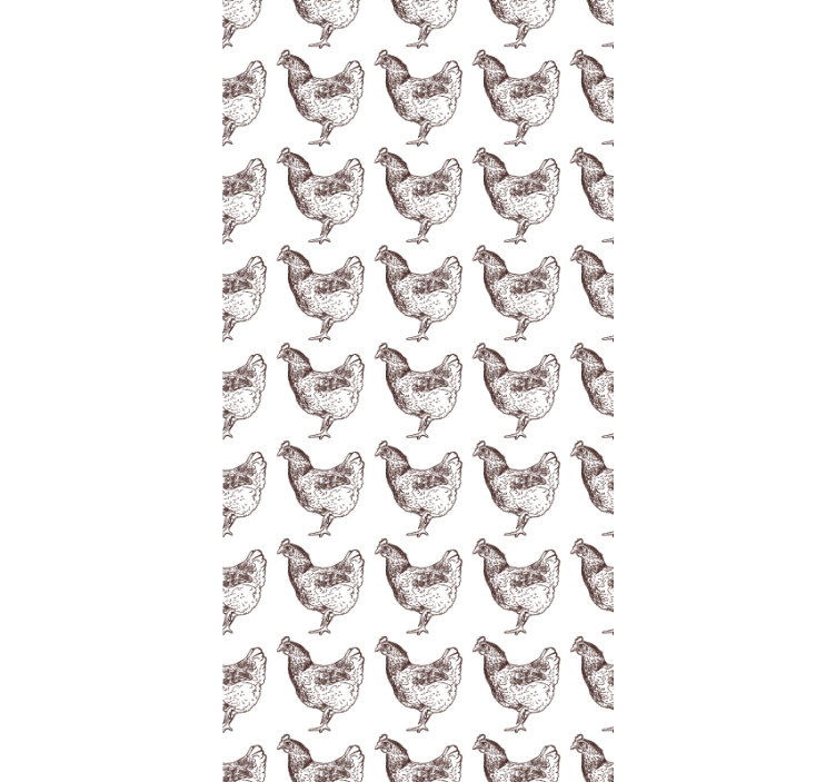 Kids wallpaper original chicken design - TenStickers