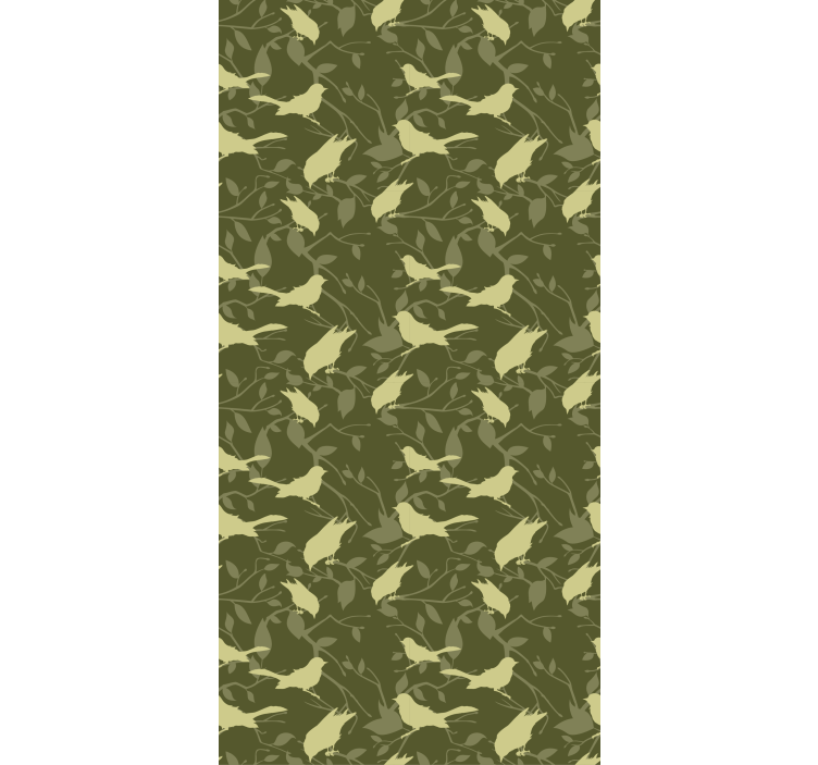 Kids wallpaper green victorian design - TenStickers