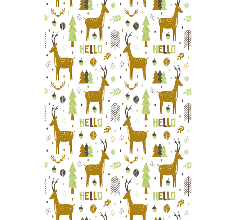 Kids wallpaper nordic forest welcome - TenStickers