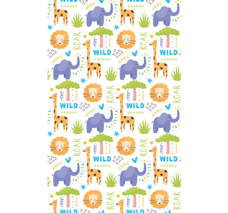 Kids wallpaper safari animal designs - TenStickers