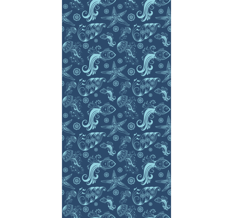 Kids wallpaper ocean fauna design - TenStickers